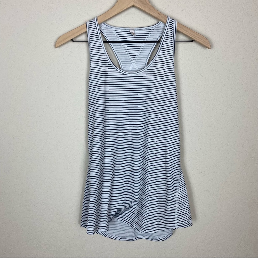 Lucy Striped Racerback Workout Tank Top